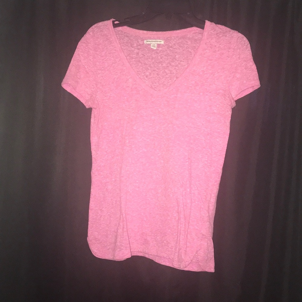 Pink v neck